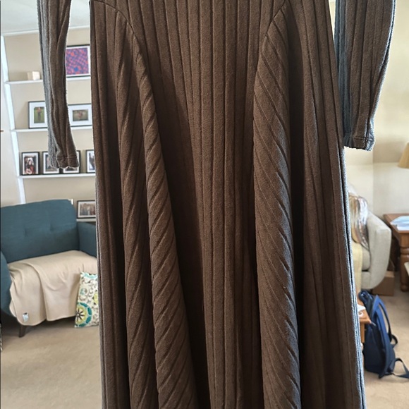 HALARA Grey Blue Ribbed Long Sleeve Dress - Picture 9 of 11